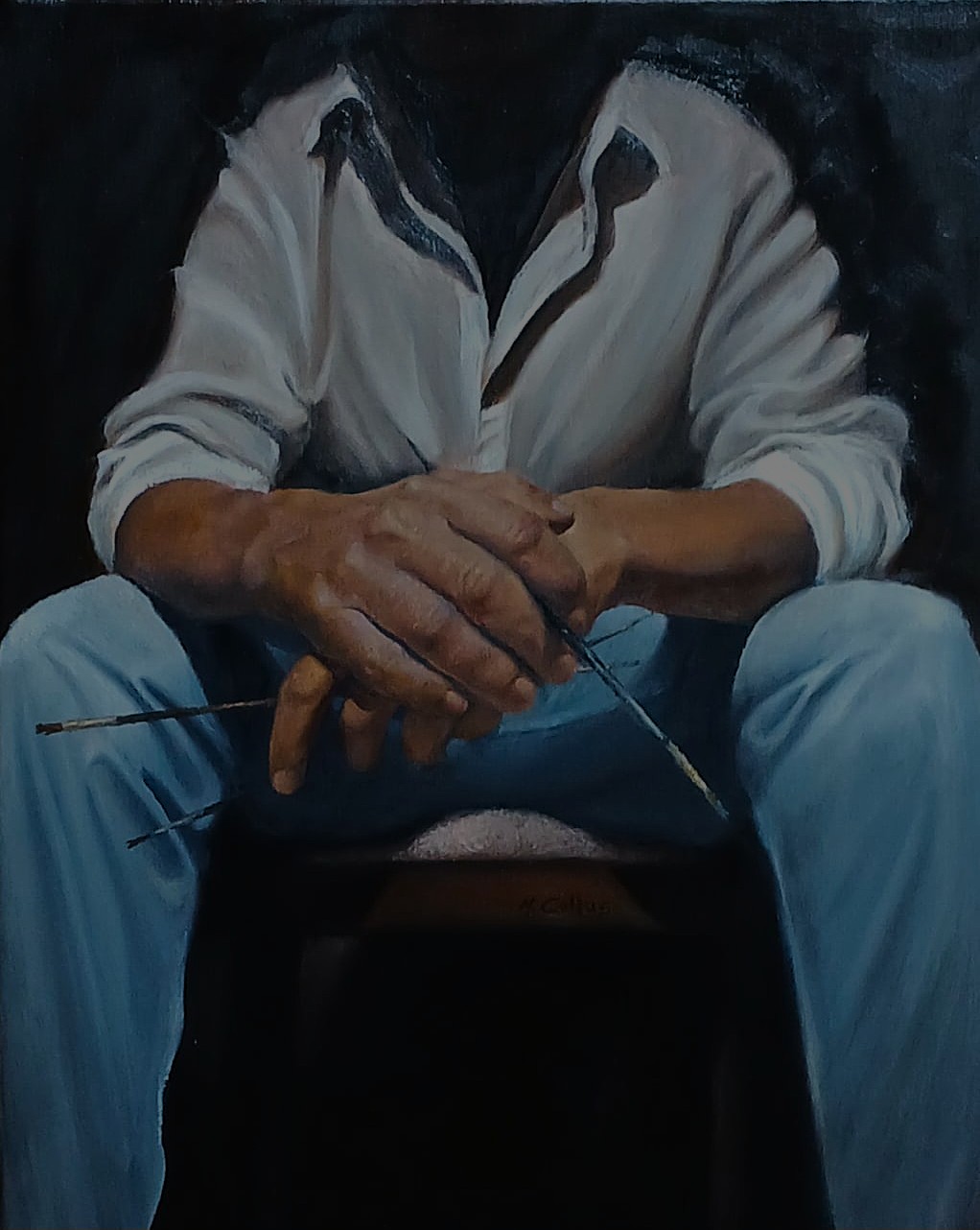 A fleeting muse A fleeting muse - Oil on linen